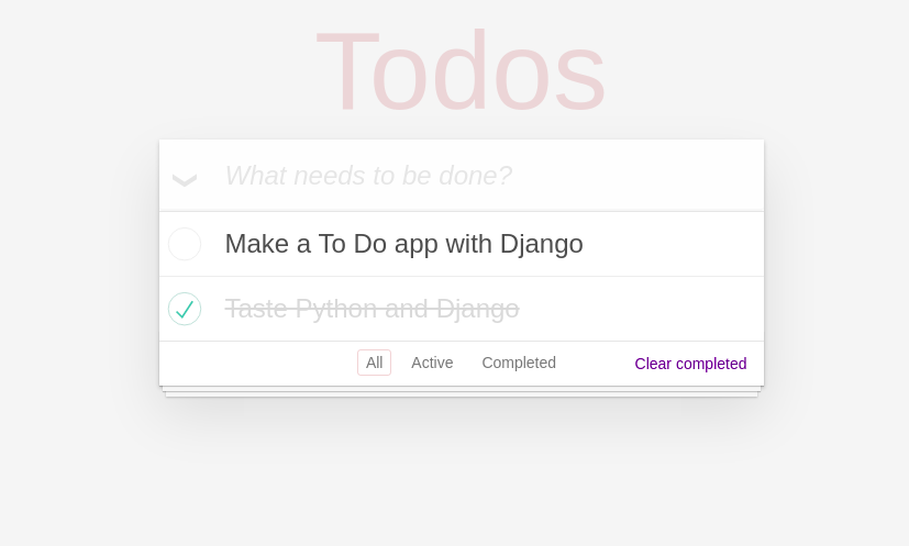 Django simple todos app